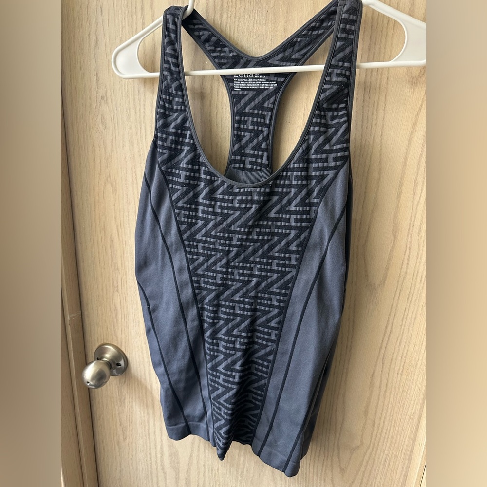 Zella Stretch Racerback Tank w/ Built in Sports Bra
